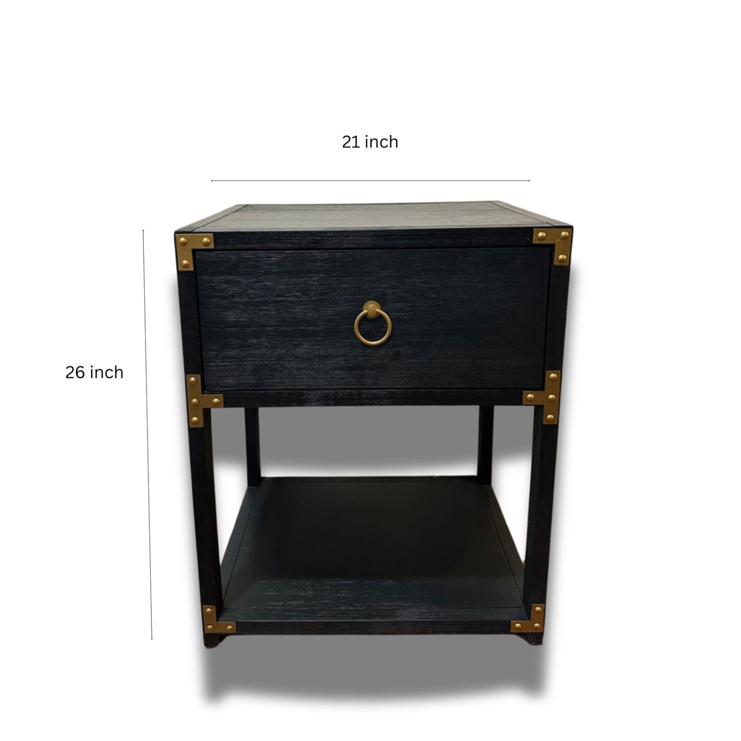 Side Table with Gold Accents - image-2