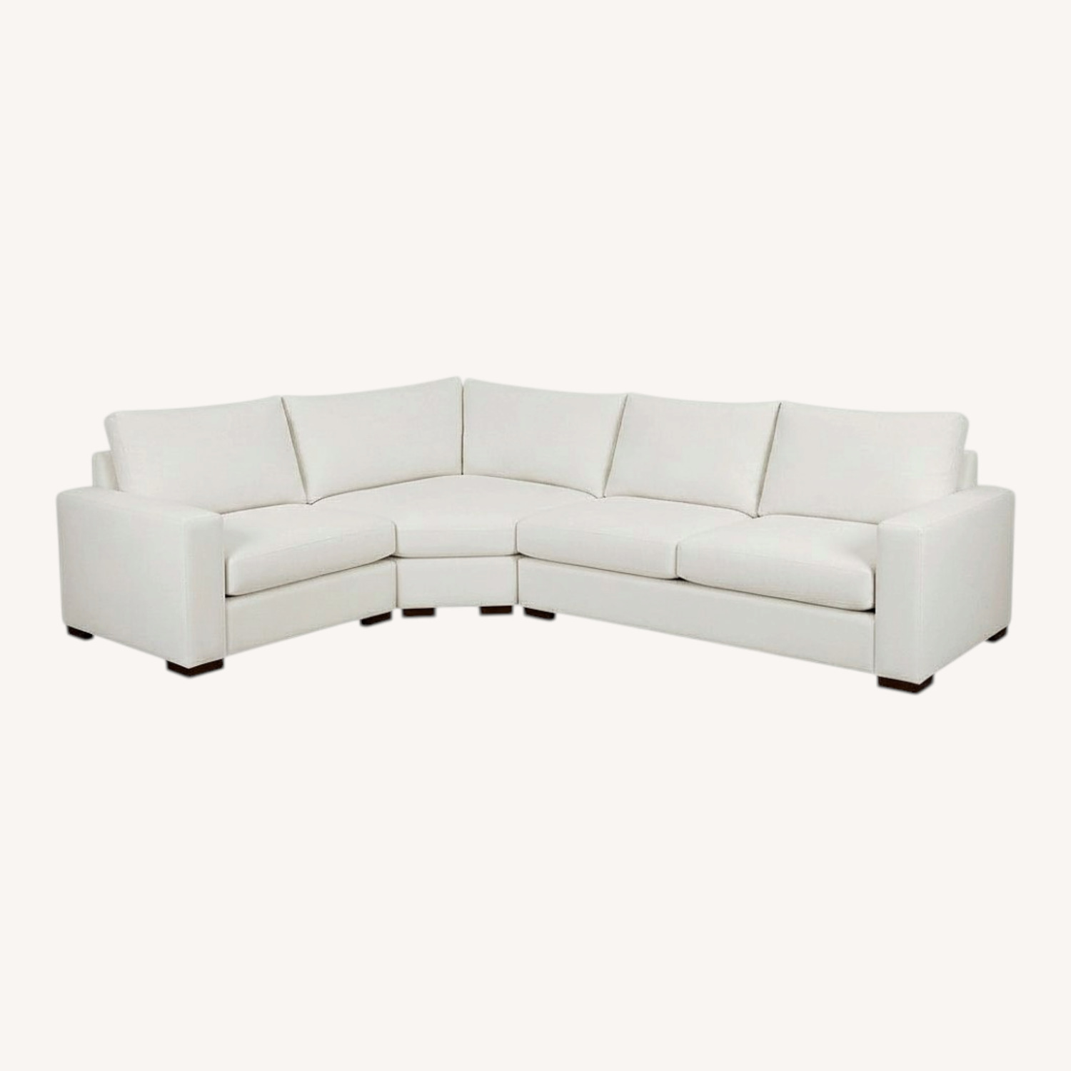 Room & Board White Metro 3-Piece Sofa Sectional - image-0