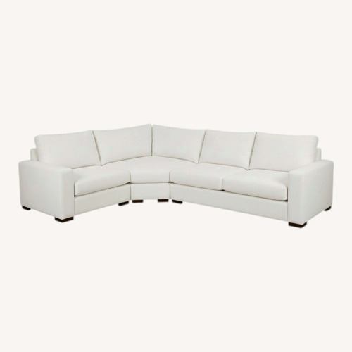 Used Room & Board White Metro 3-Piece Sofa Sectional for sale on AptDeco