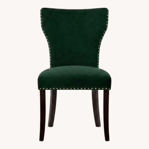 Used Green Velvet Dining Chairs (Set of 4) for sale on AptDeco