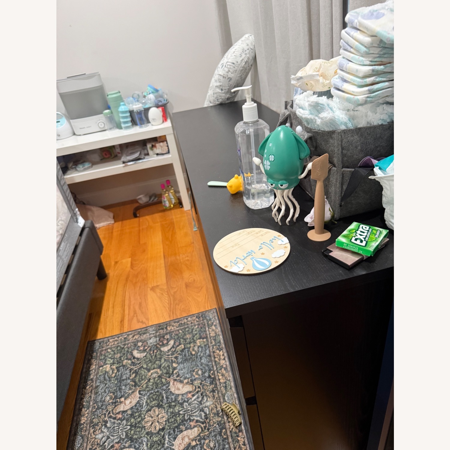 IKEA STORKLINTA Black Wood Dresser - image-2