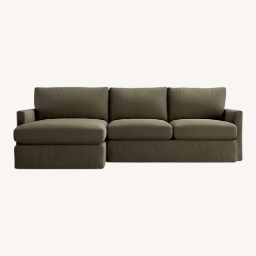 Used Crate & Barrel Large Gray Couch for sale on AptDeco