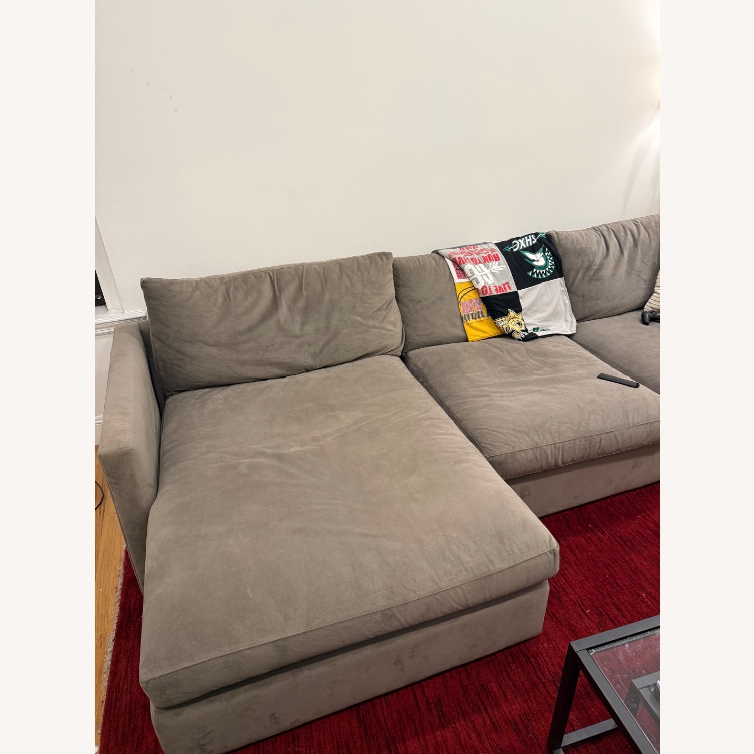 Crate & Barrel Large Gray Couch  - image-2