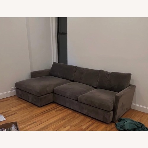 Used Crate & Barrel Large Gray Couch for sale on AptDeco