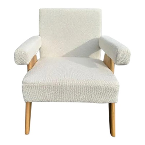 Used MCM White Boucle Chair for sale on AptDeco