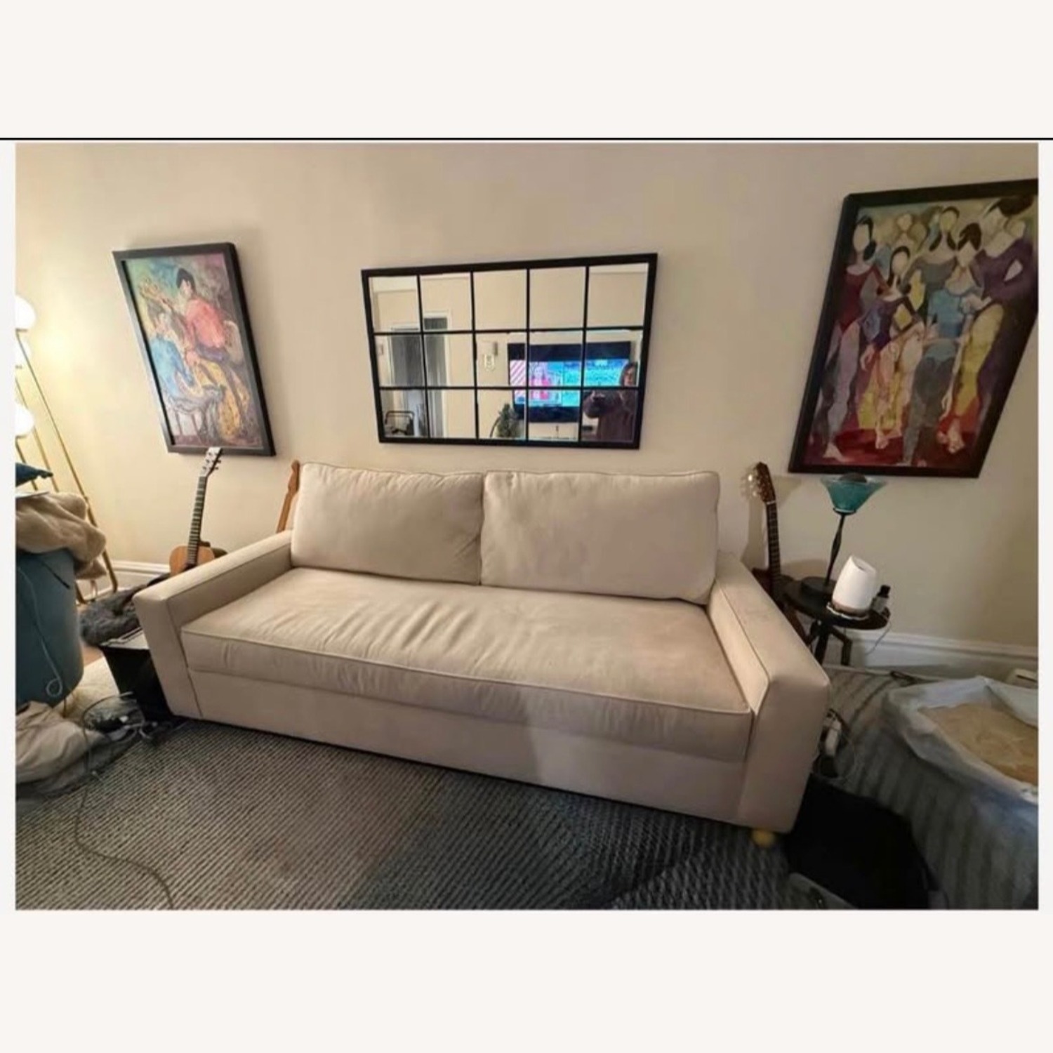 Apt2b Performance Velvet Sleeper Sofa - image-6
