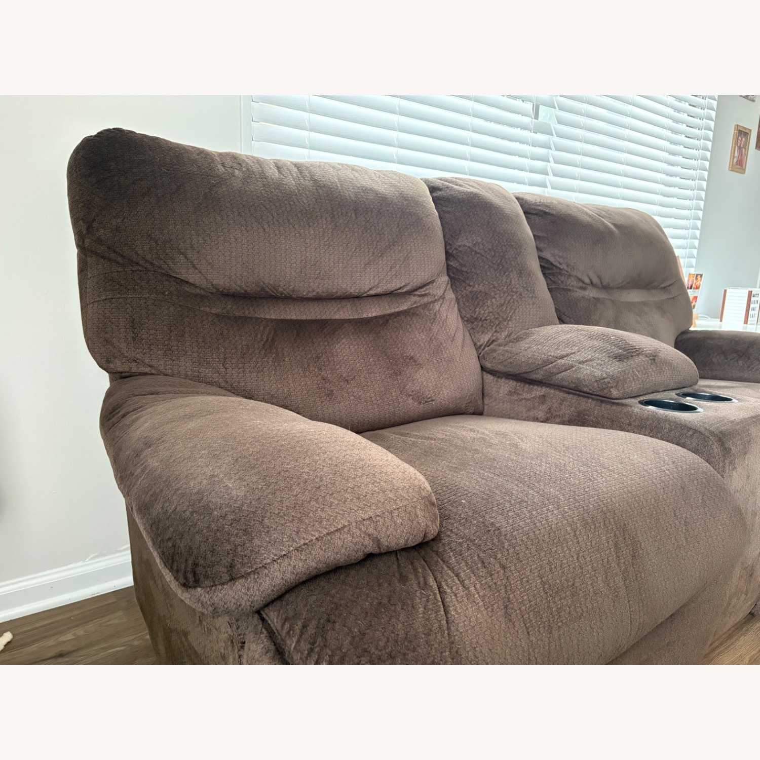 Brown Loveseat Sofa - image-3