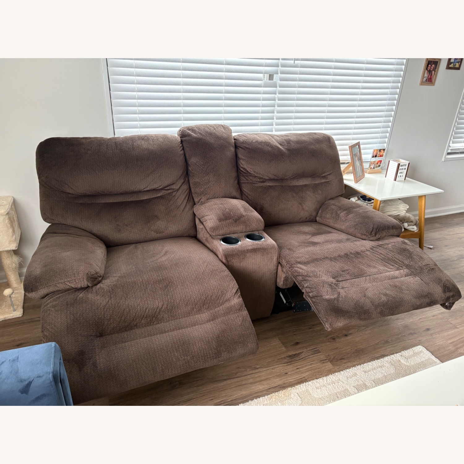 Brown Loveseat Sofa - image-4