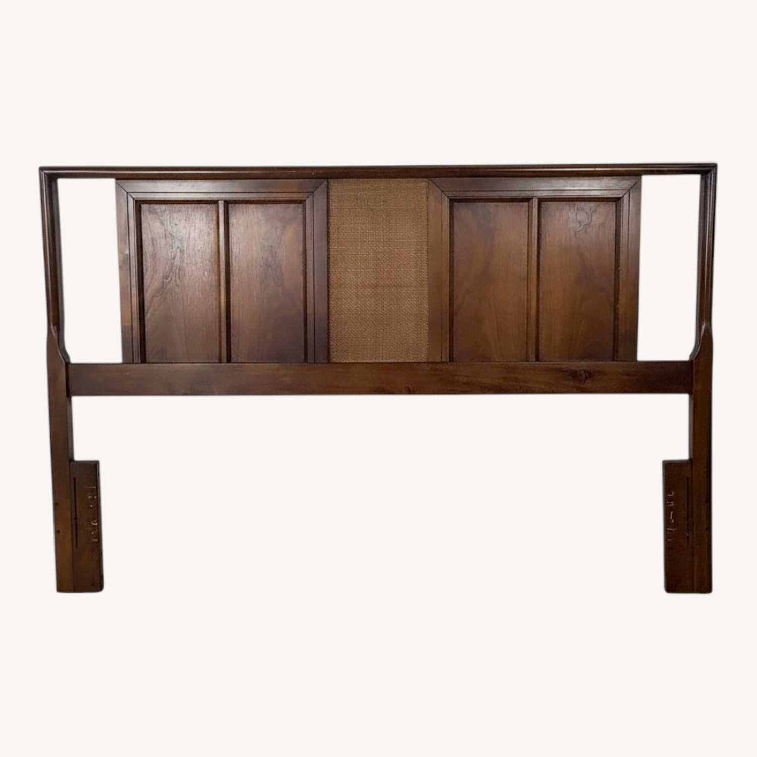 MCM Walnut w/ Center Panel Headboard – Full/Queen - image-0