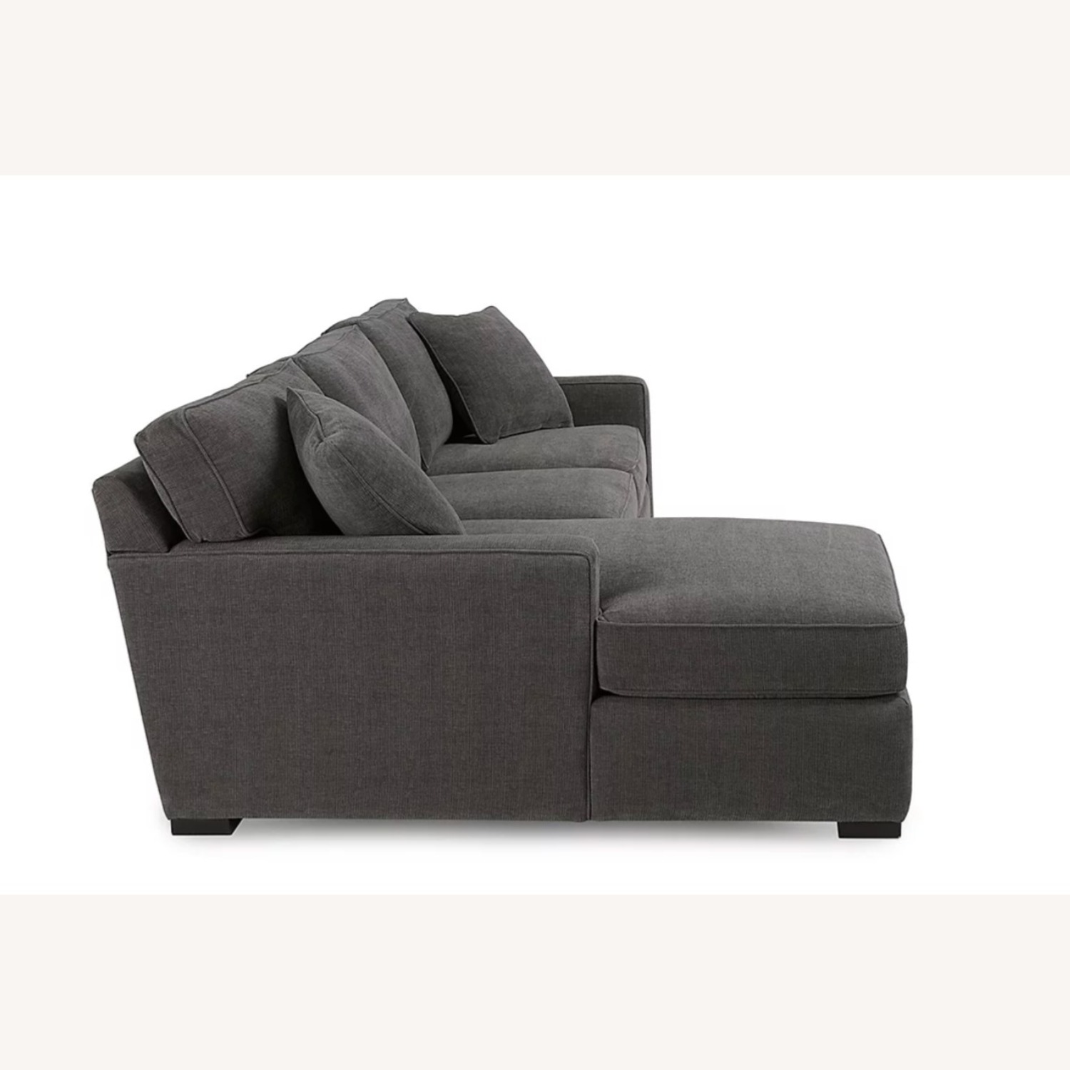 Macy's 3-pc Sectional W Ottoman & Pillows - image-3