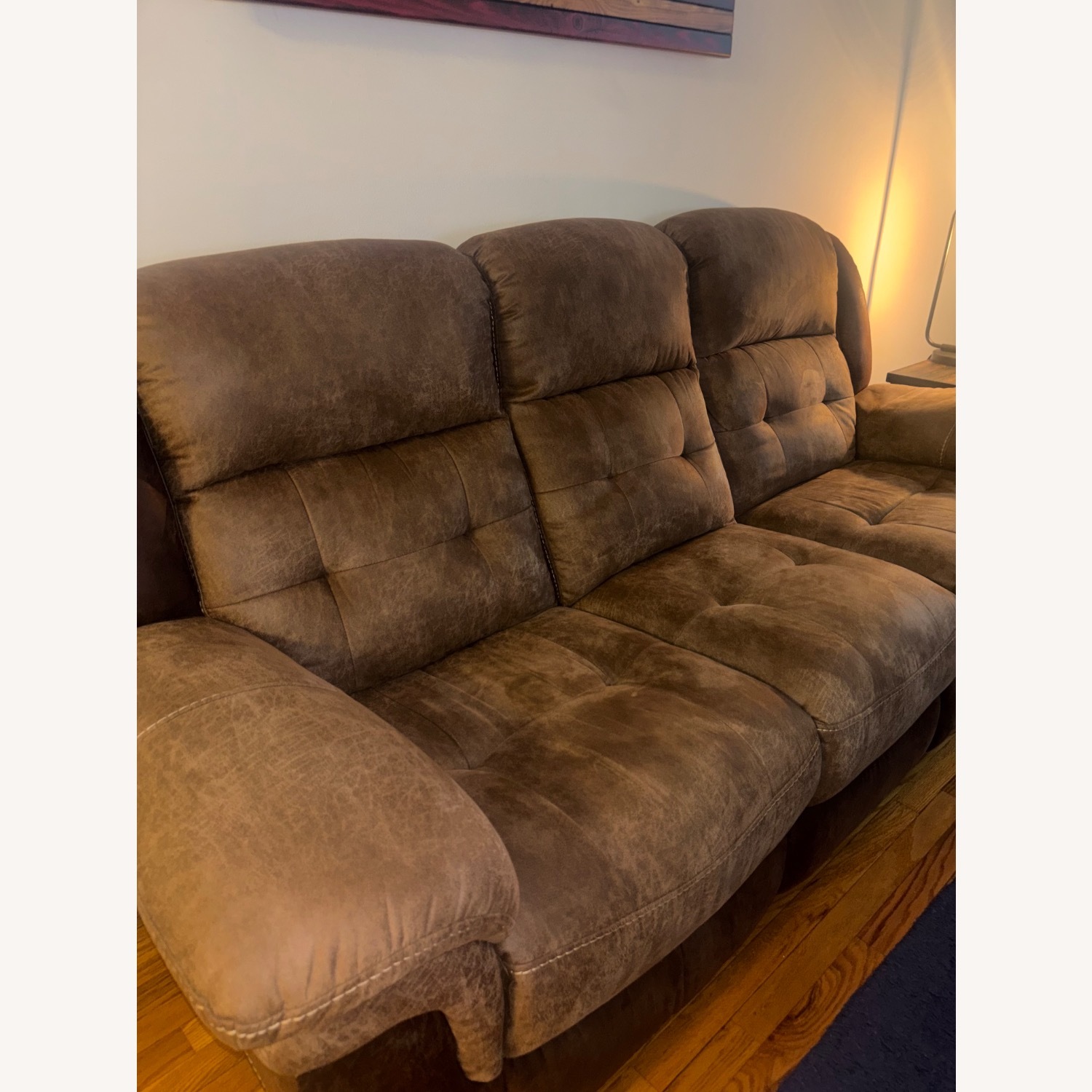 Bob's Discount Furniture Navigator Reclining Sofa  - image-3