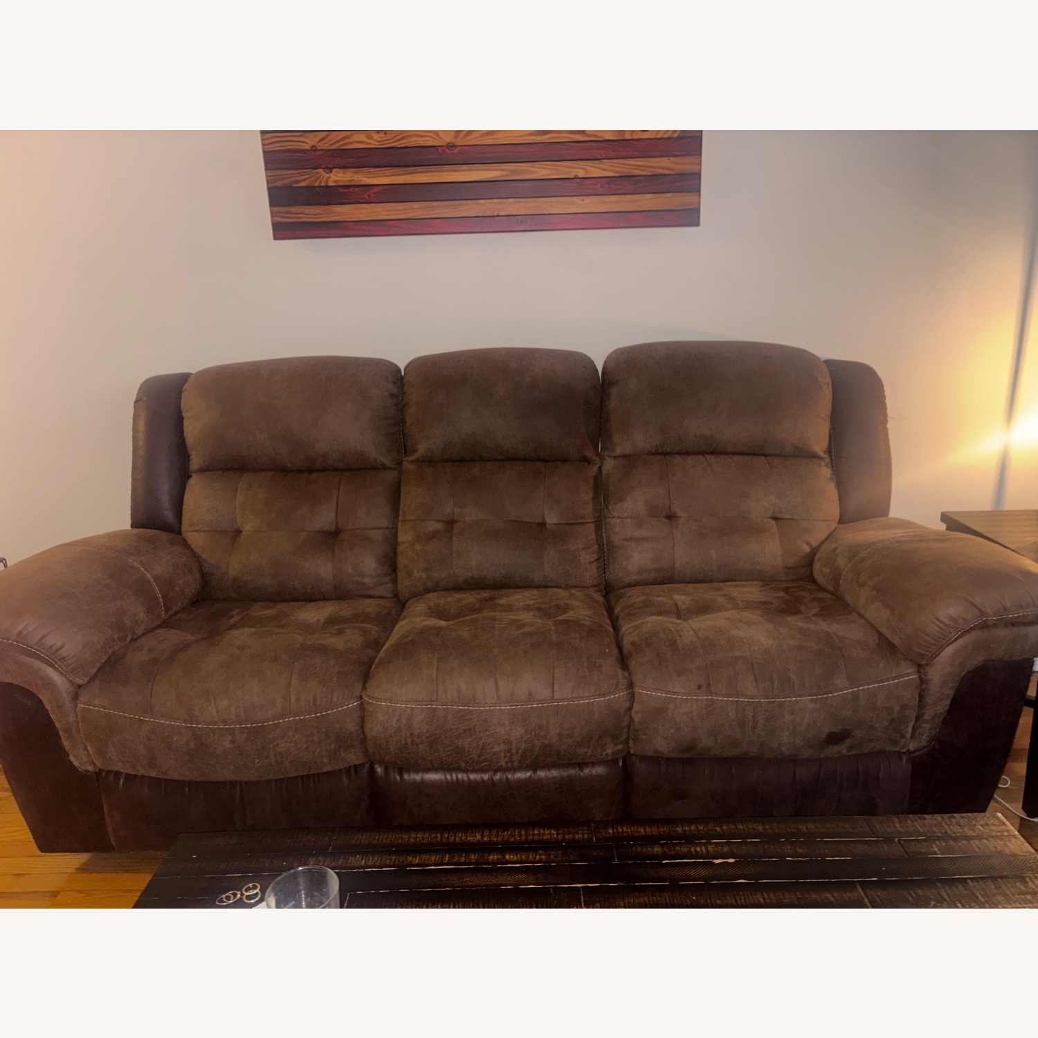 Bob's Discount Furniture Navigator Reclining Sofa  - image-2