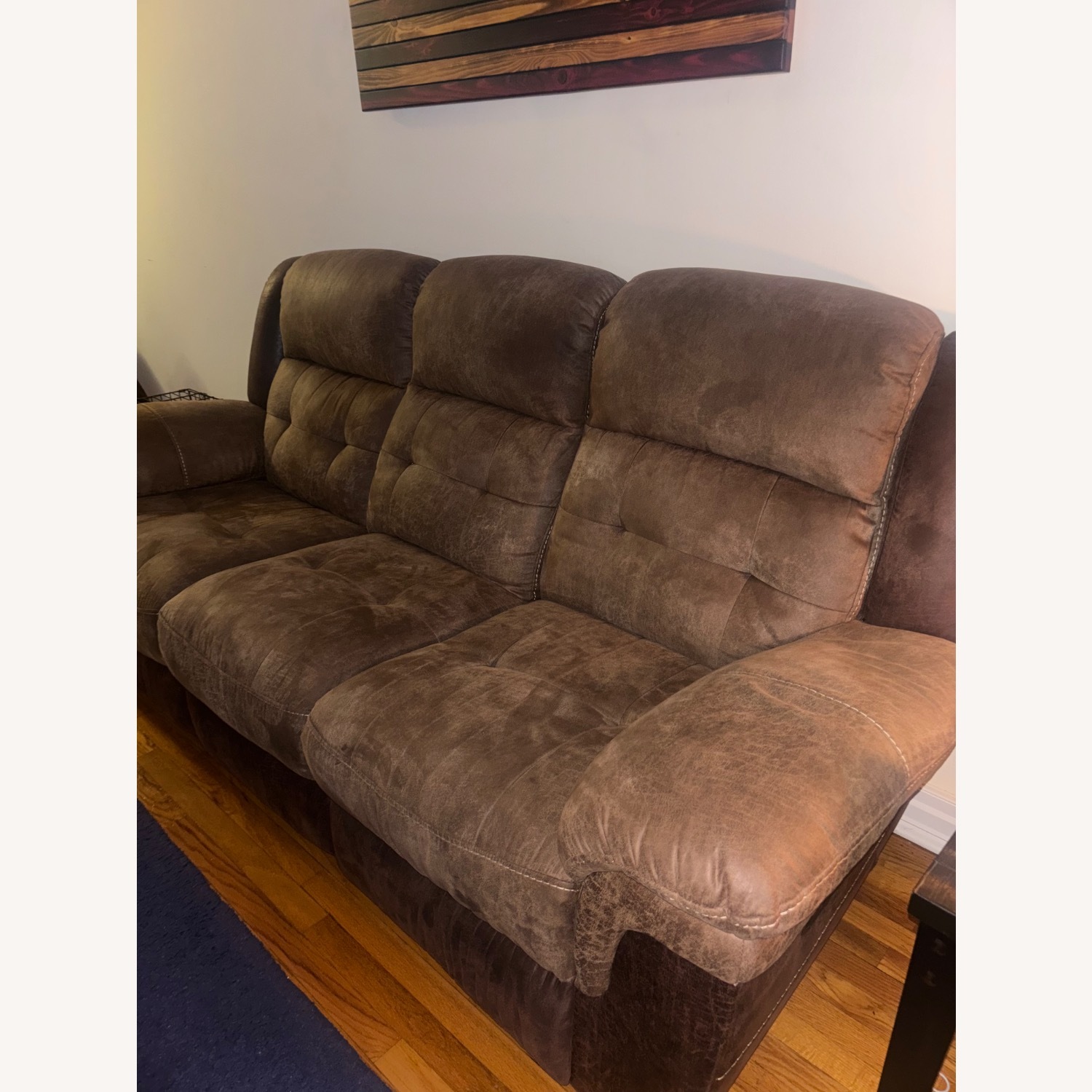 Bob's Discount Furniture Navigator Reclining Sofa  - image-4