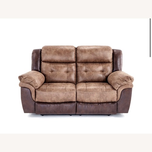 Used Bob's Discount Furniture Dark Brown 2 Seater Sofa for sale on AptDeco