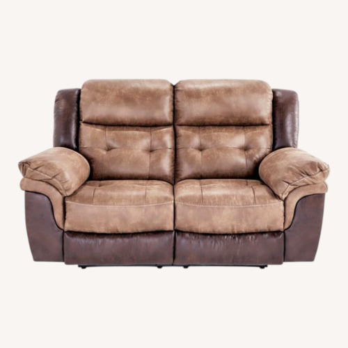 Used Bob's Discount Furniture Dark Brown 2 Seater Sofa for sale on AptDeco