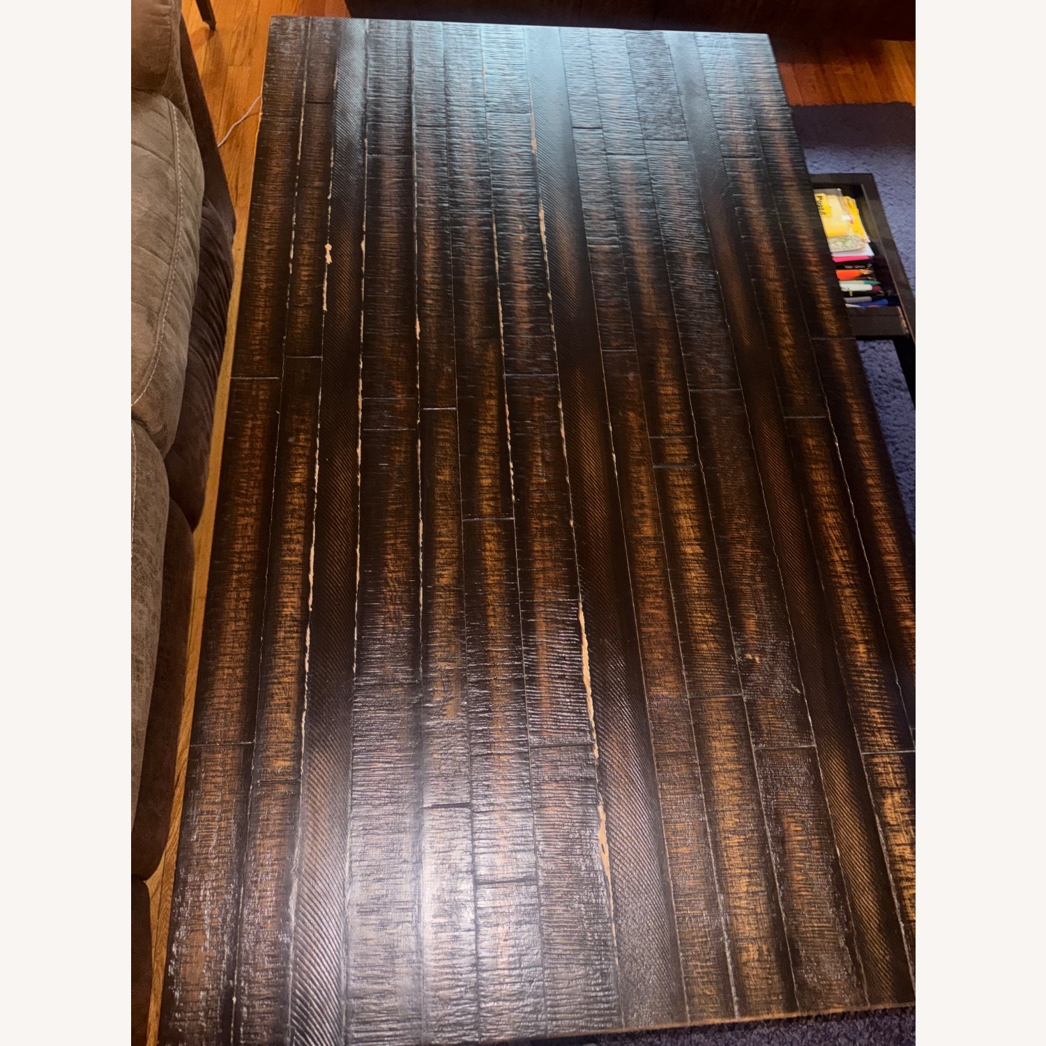 Bob's Discount Furniture Dark Brown Coffee Table - image-4
