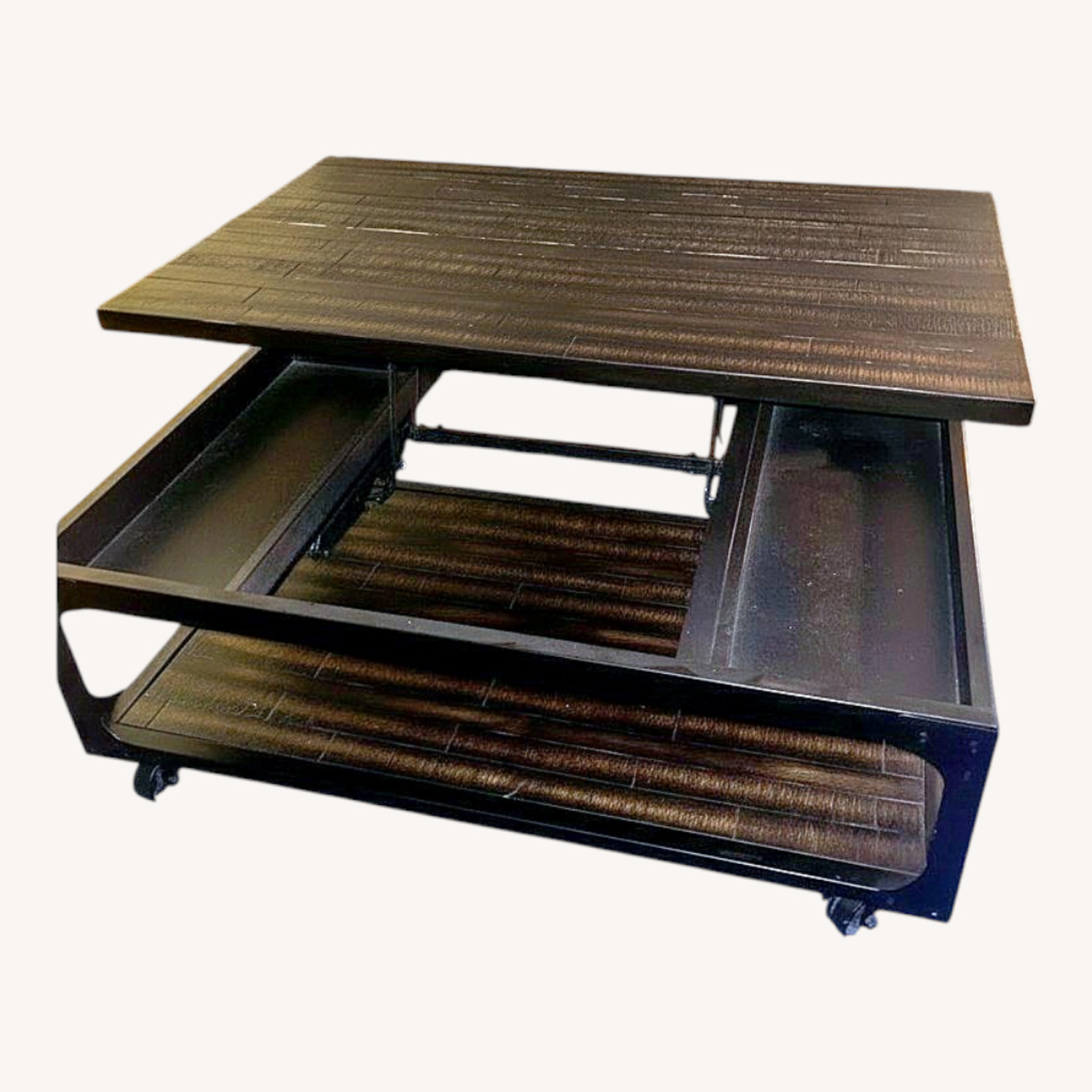 Bob's Discount Furniture Dark Brown Coffee Table - image-0