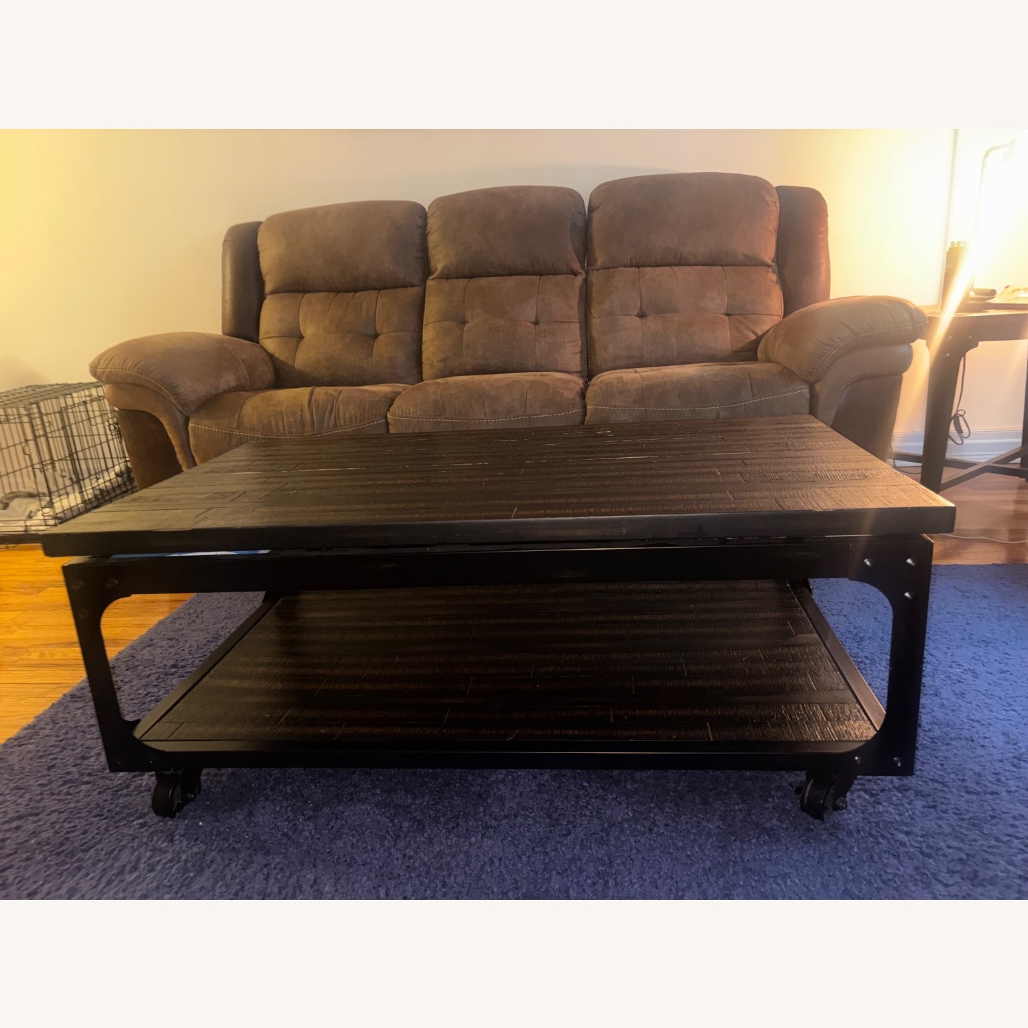 Bob's Discount Furniture Dark Brown Coffee Table - image-2