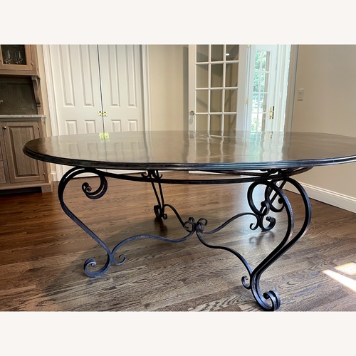 Used 72" Custom Round Dining Table for sale on AptDeco