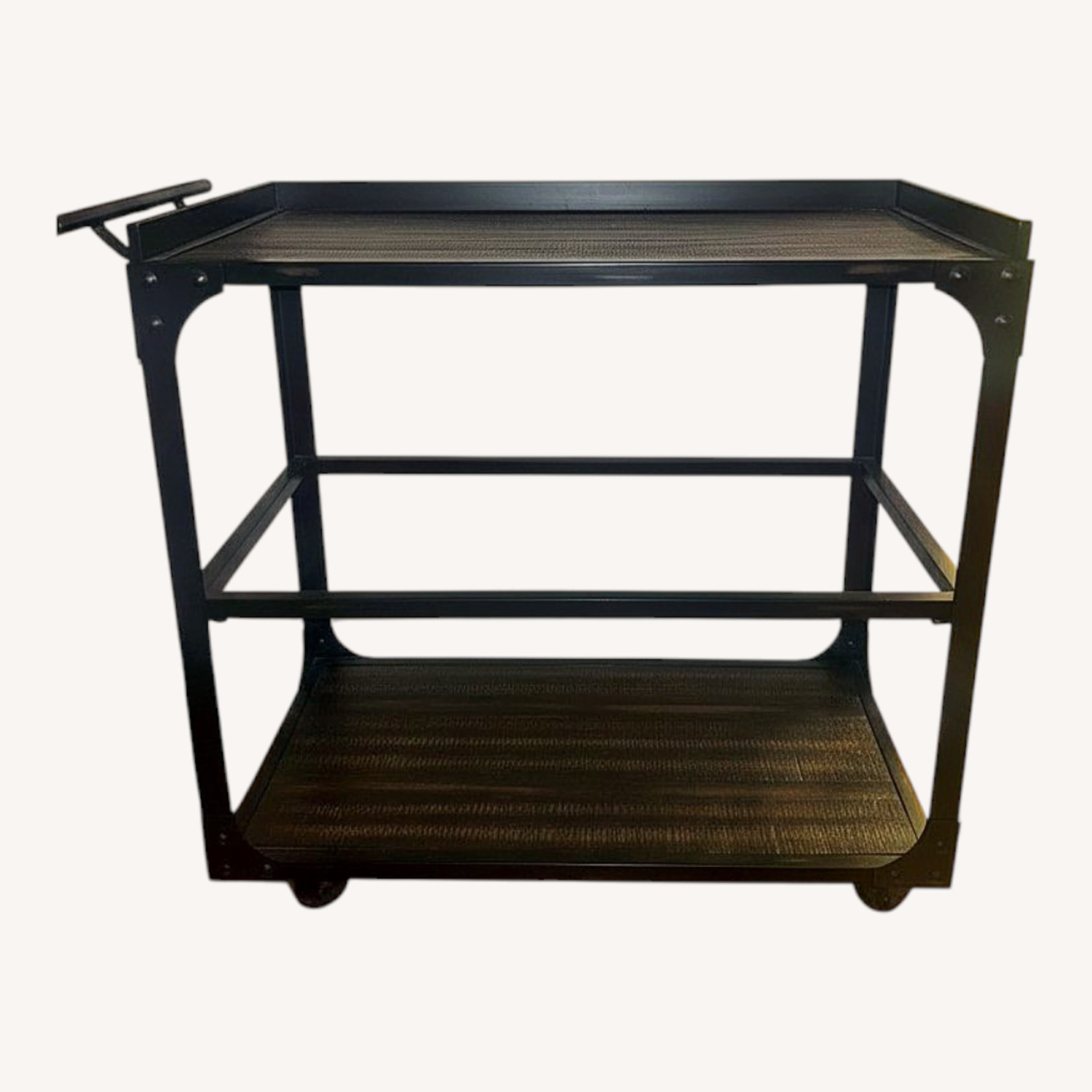 Bob's Discount Furniture Black Bar Cart - image-0