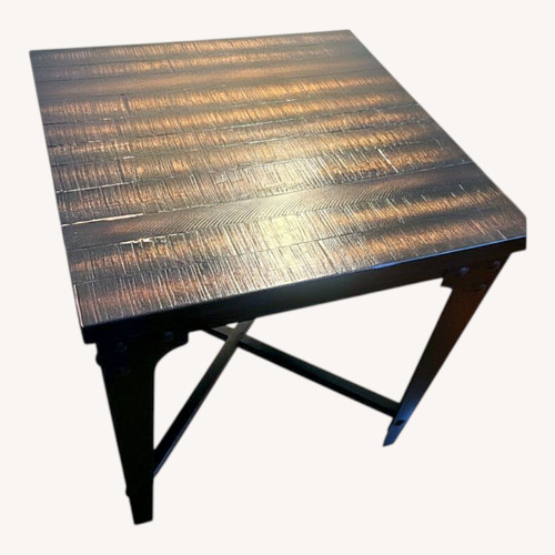 Used Bob's Discount Furniture Dark Brown Side Table for sale on AptDeco