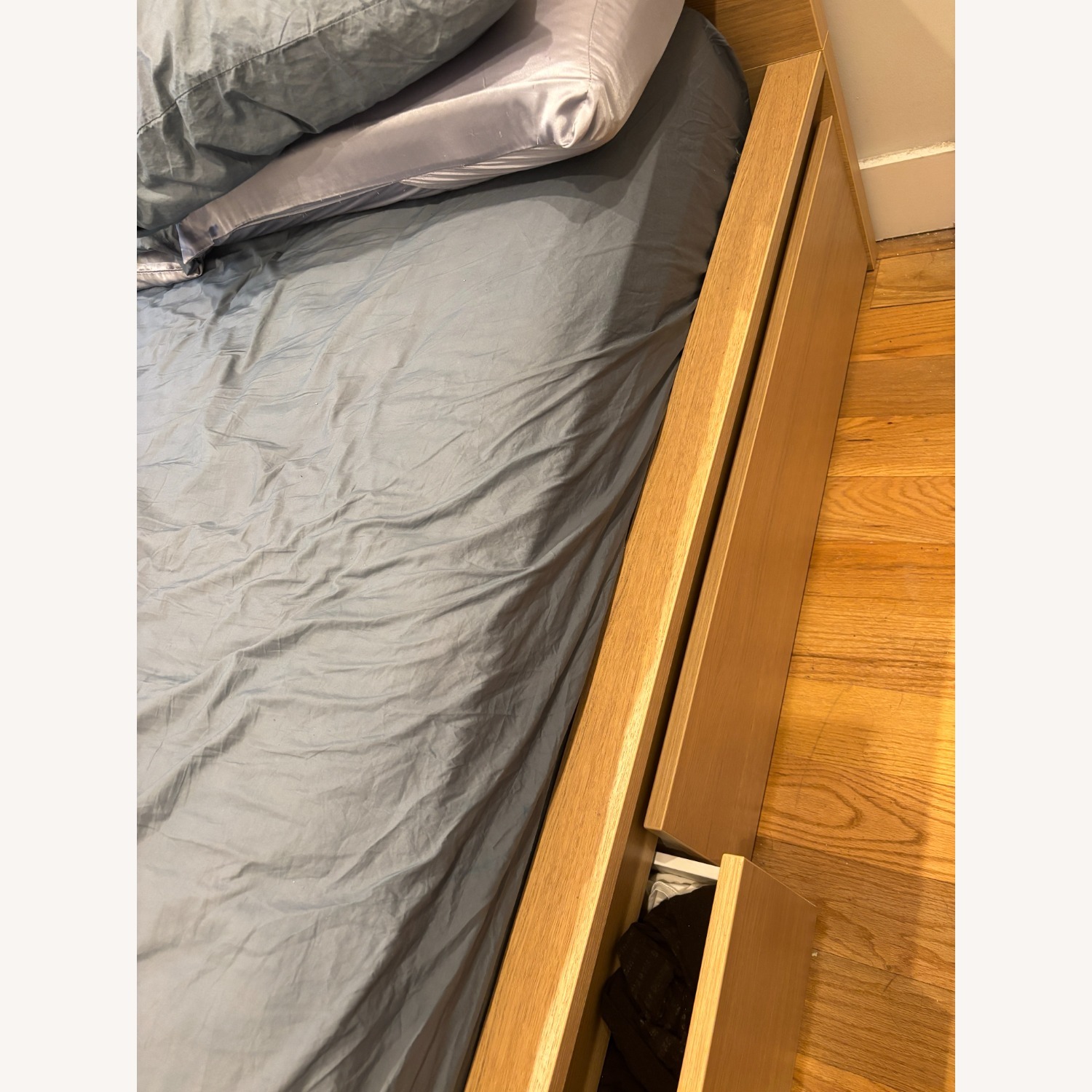 IKEA Malm Queen Bed With 2 Storage Drawers - image-2