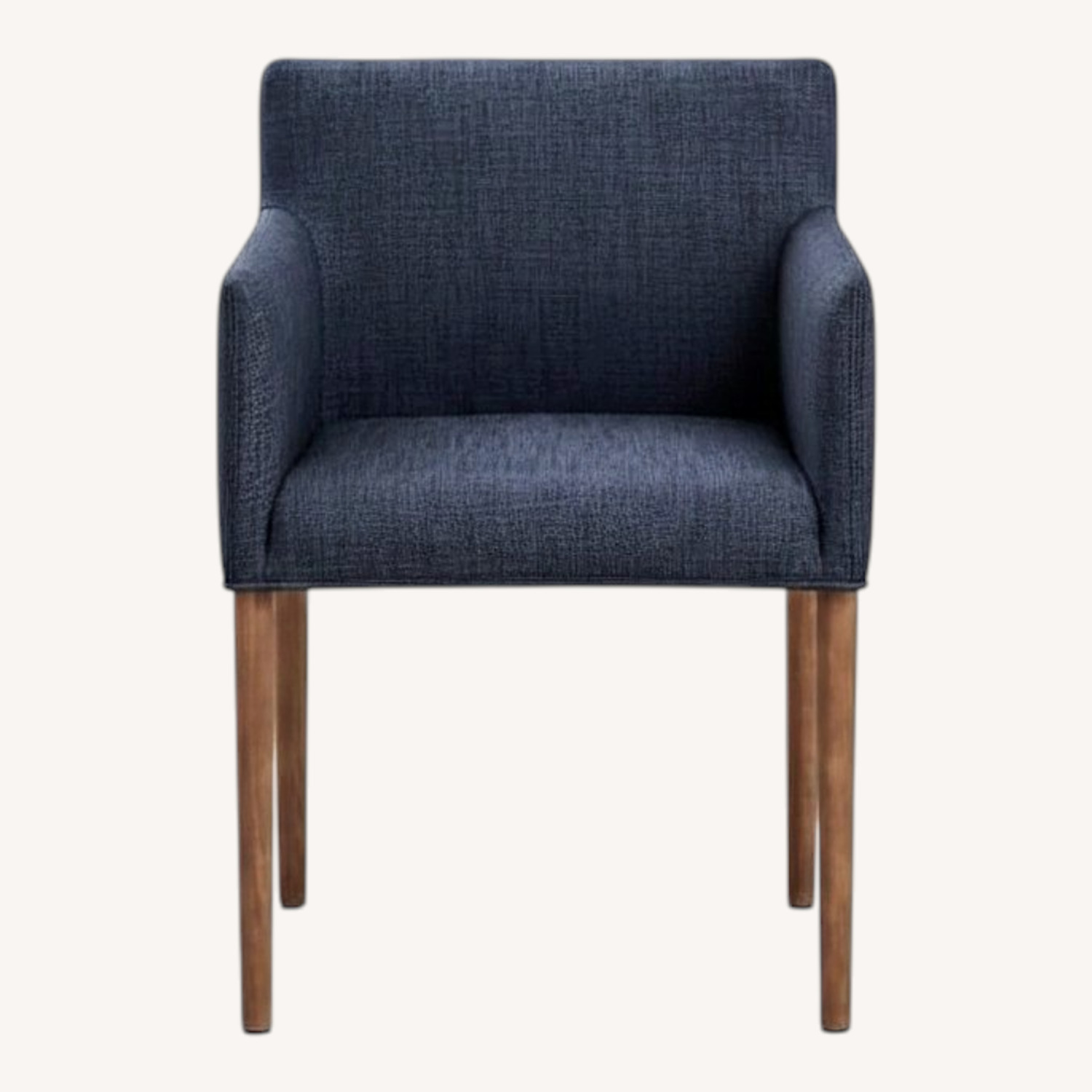 West Elm Blue Fabric Dining Chairs - image-0