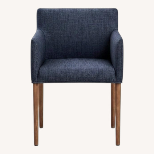 Used West Elm Blue Fabric Dining Chairs for sale on AptDeco