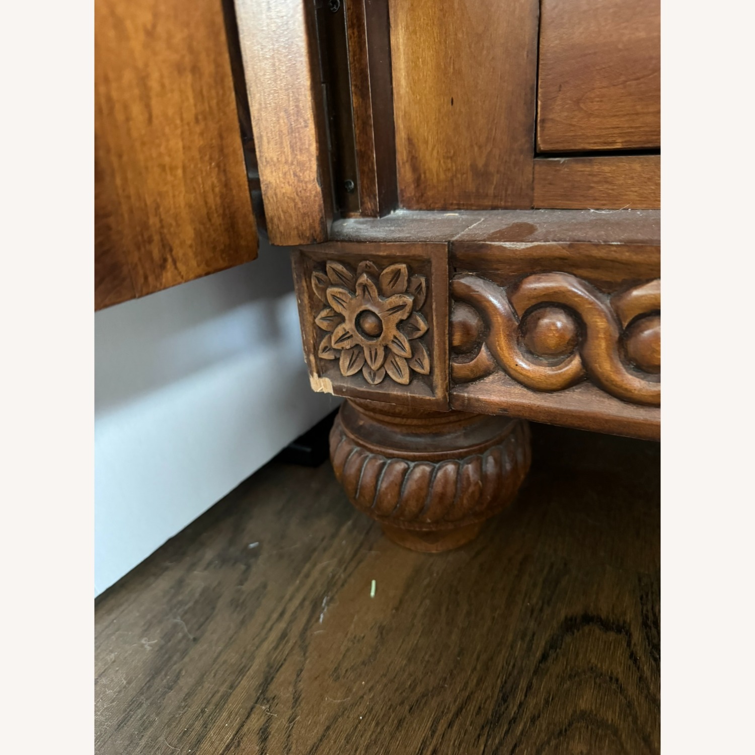 Laura Ashley French Country Cane Armoire - image-3