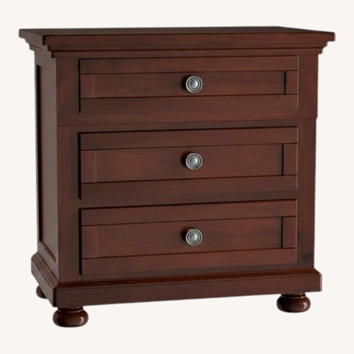 Used Dark Brown Wood Nightstand for sale on AptDeco
