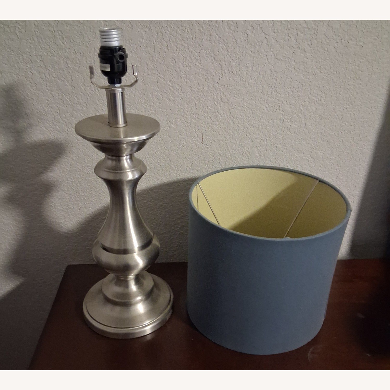 At Home Silver Metal Table Lamps - image-3