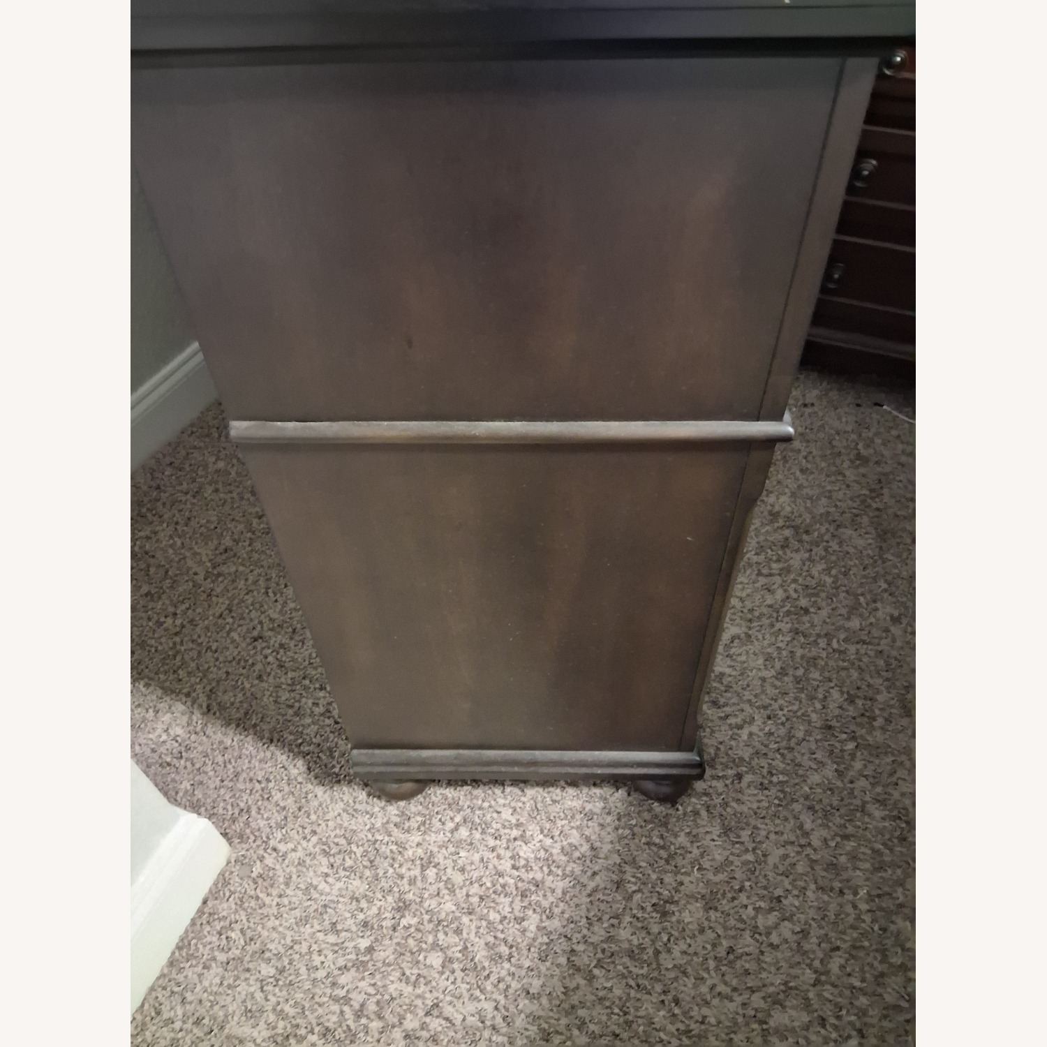 Dark Brown Wood Dresser - image-3