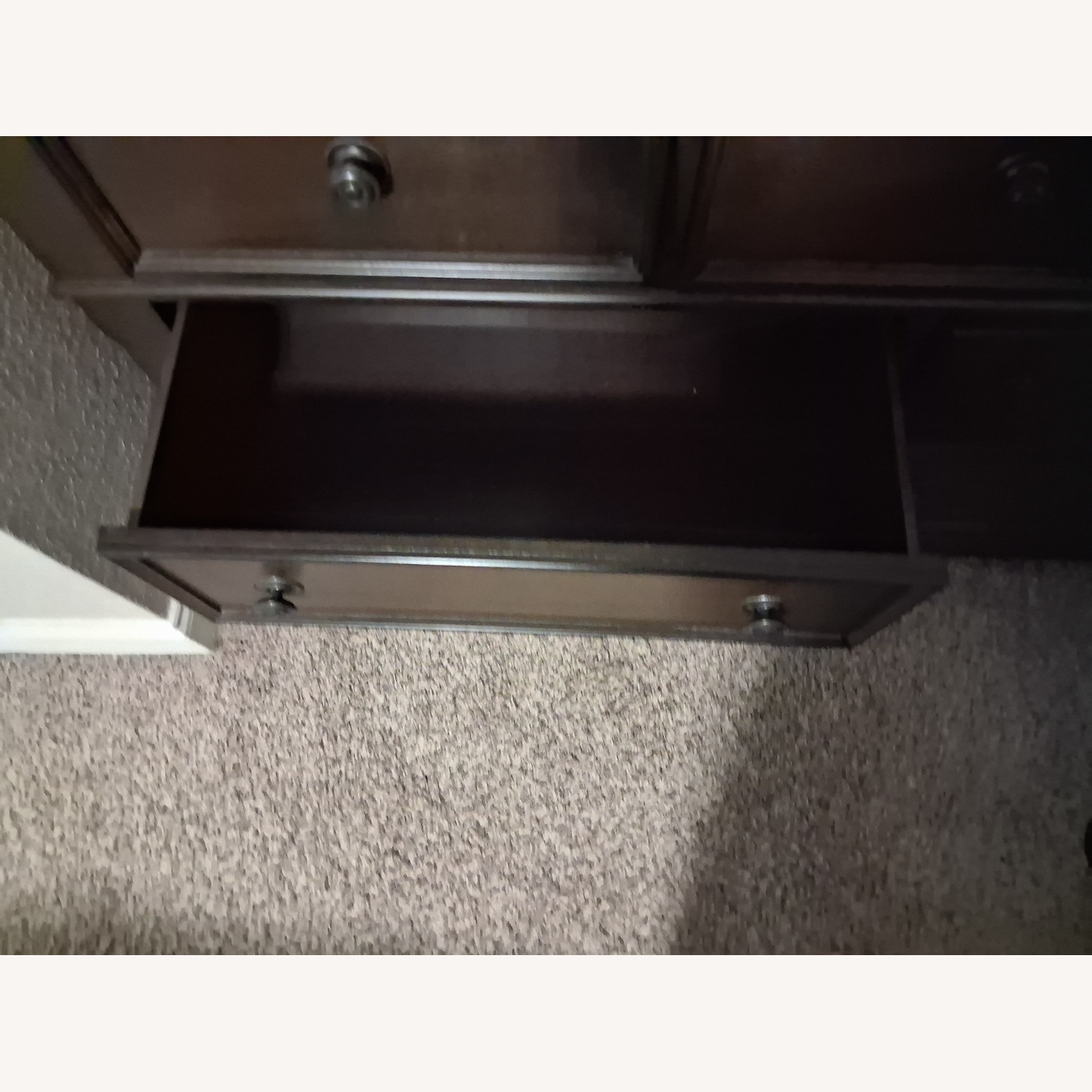 Dark Brown Wood Dresser - image-1