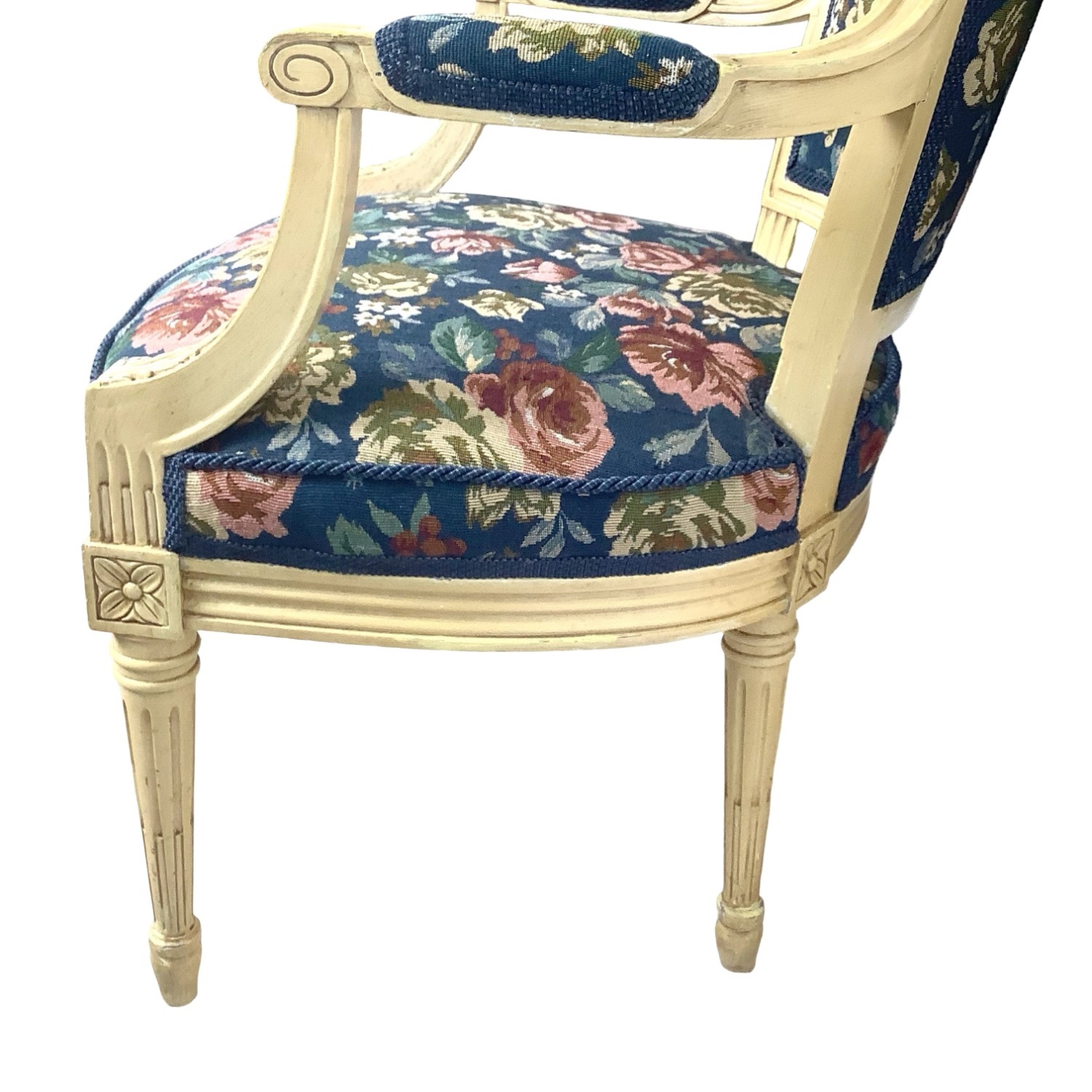Louis XVI Style Provincial Fauteuil Armchair - image-17