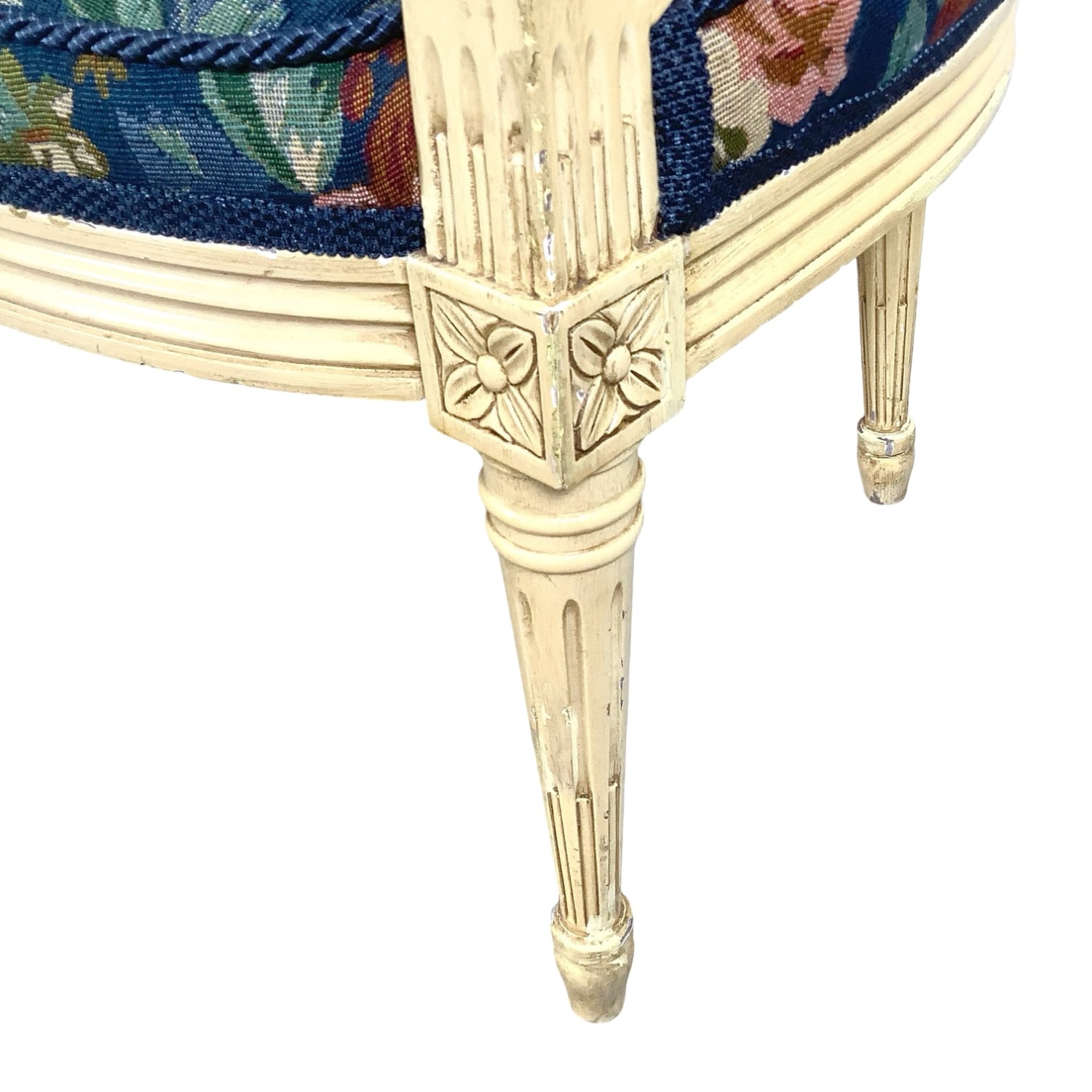 Louis XVI Style Provincial Fauteuil Armchair - image-12