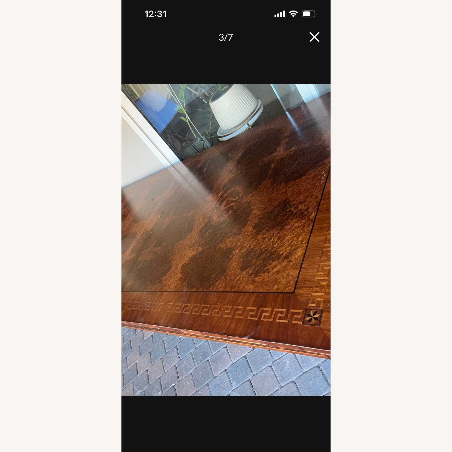 Vintage/Antique Dark Brown Dining Table - image-2