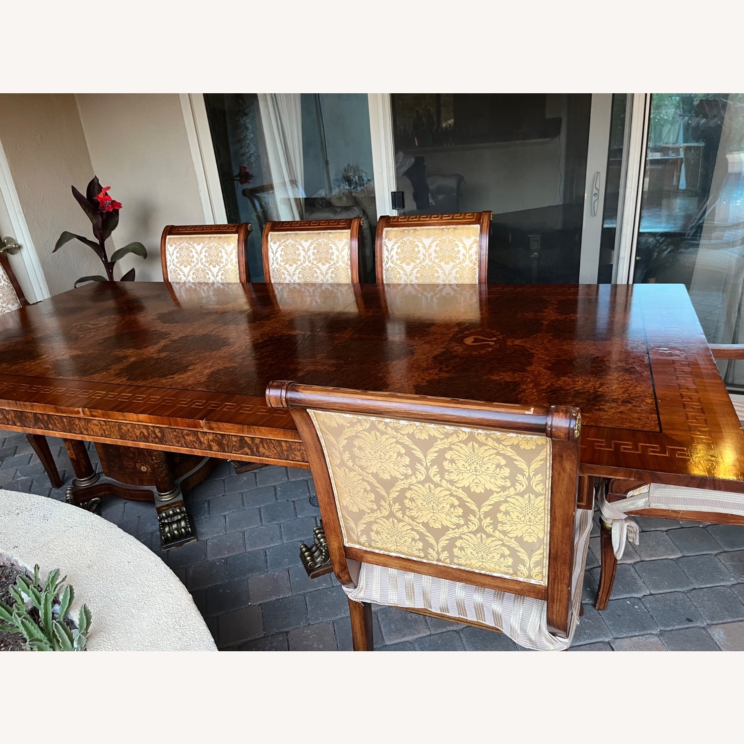 Vintage/Antique Dark Brown Dining Table - image-8