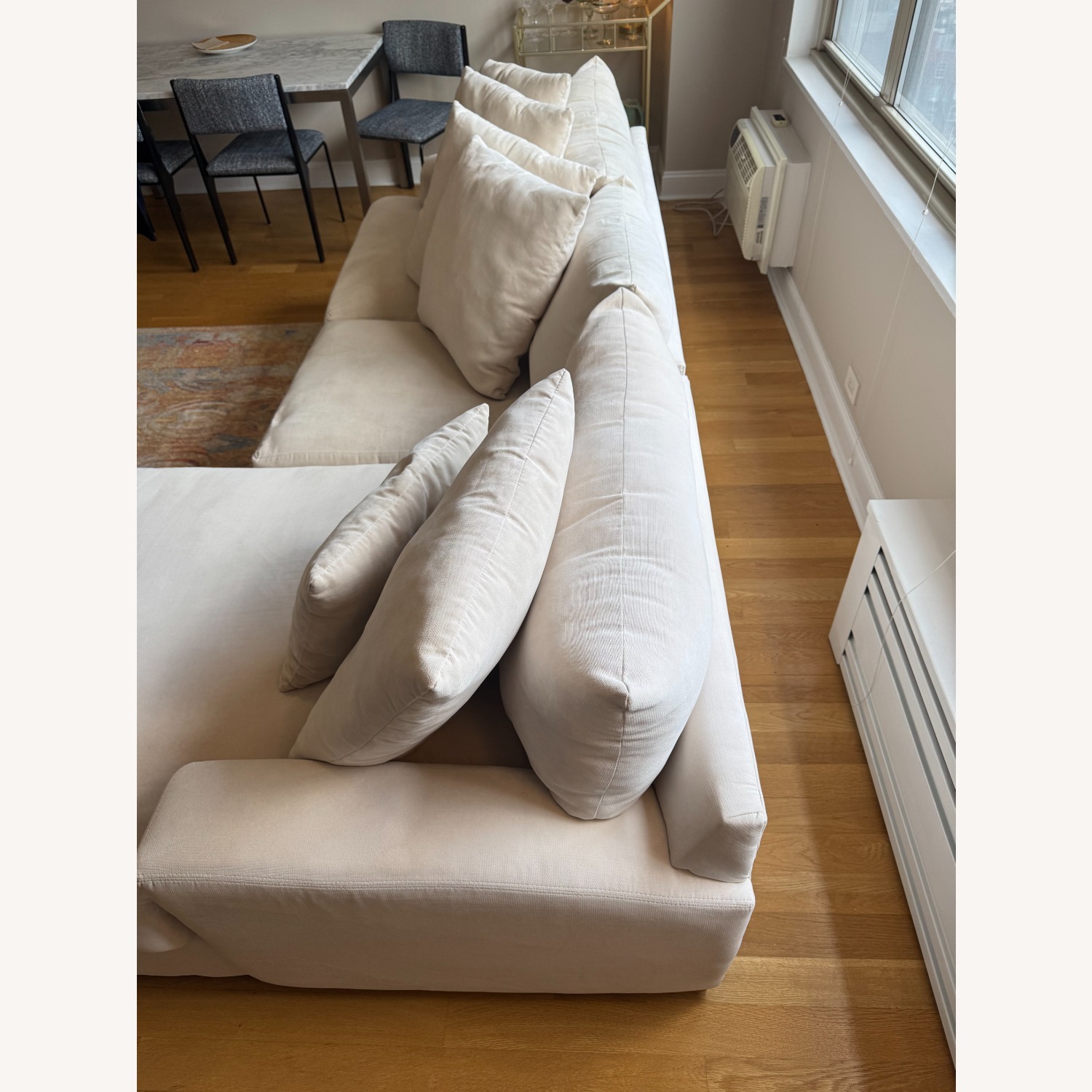 Z Gallerie Stella 2-Piece Chaise Sectional White - image-12