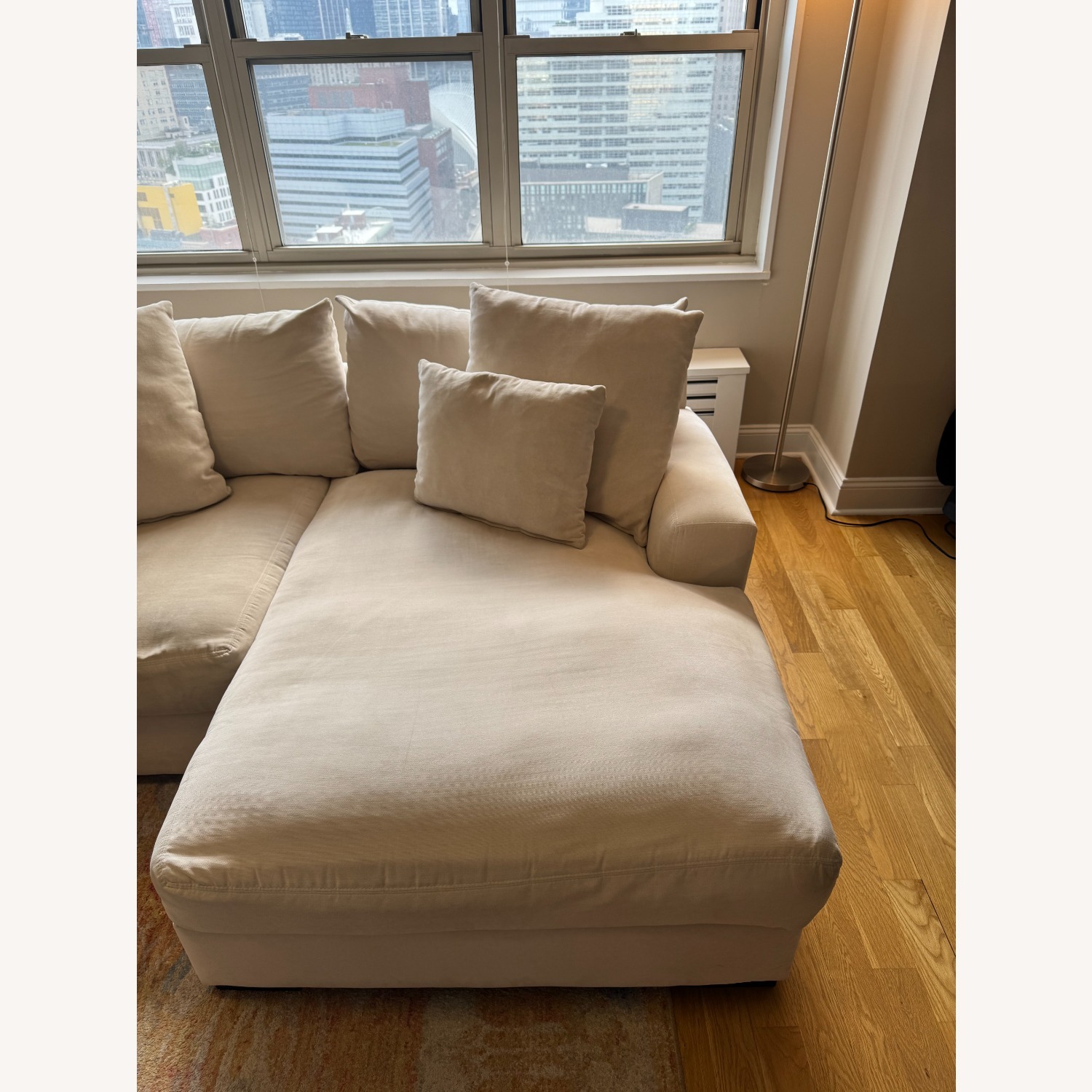 Z Gallerie Stella 2-Piece Chaise Sectional White - image-13