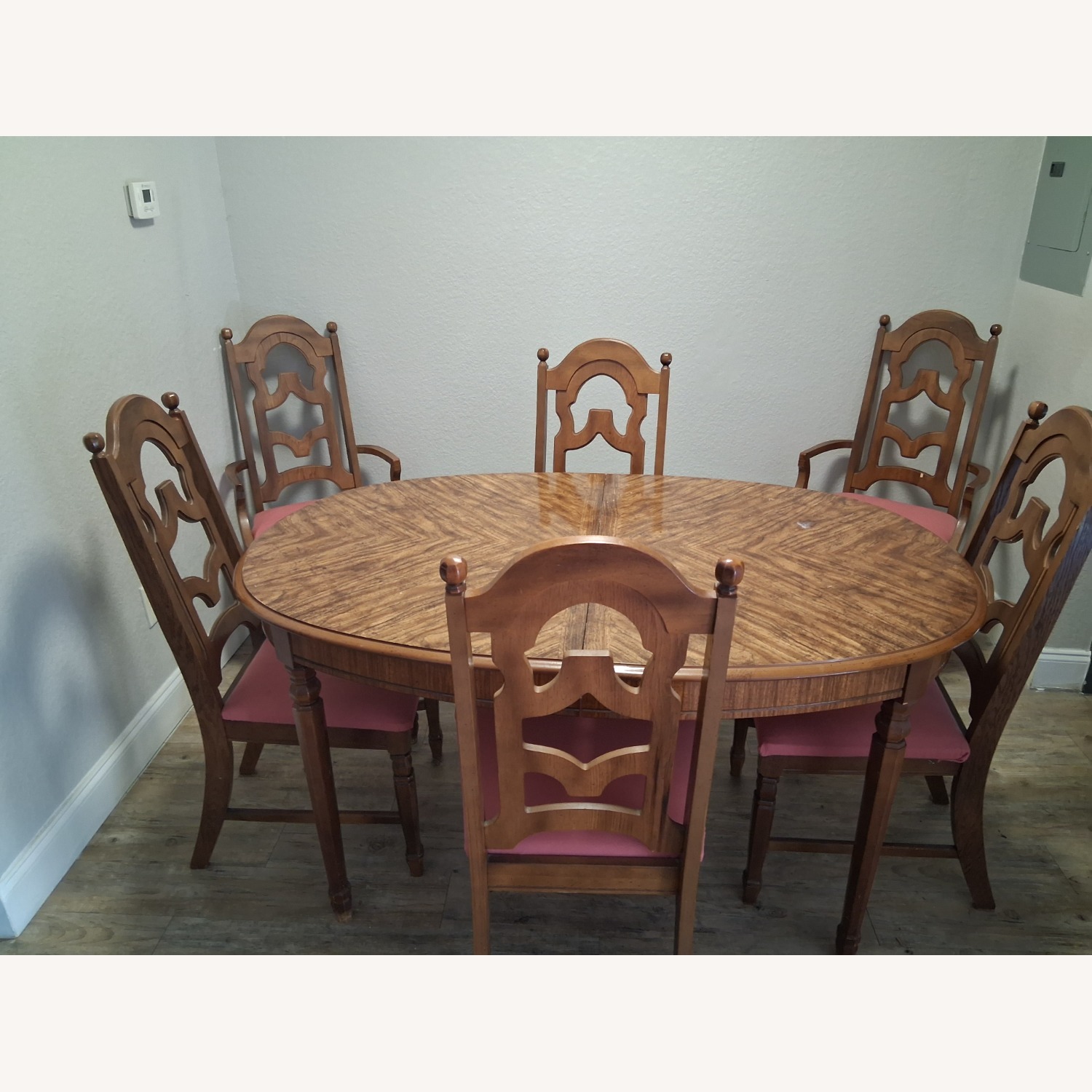 Natural Wood Dining Set - image-1