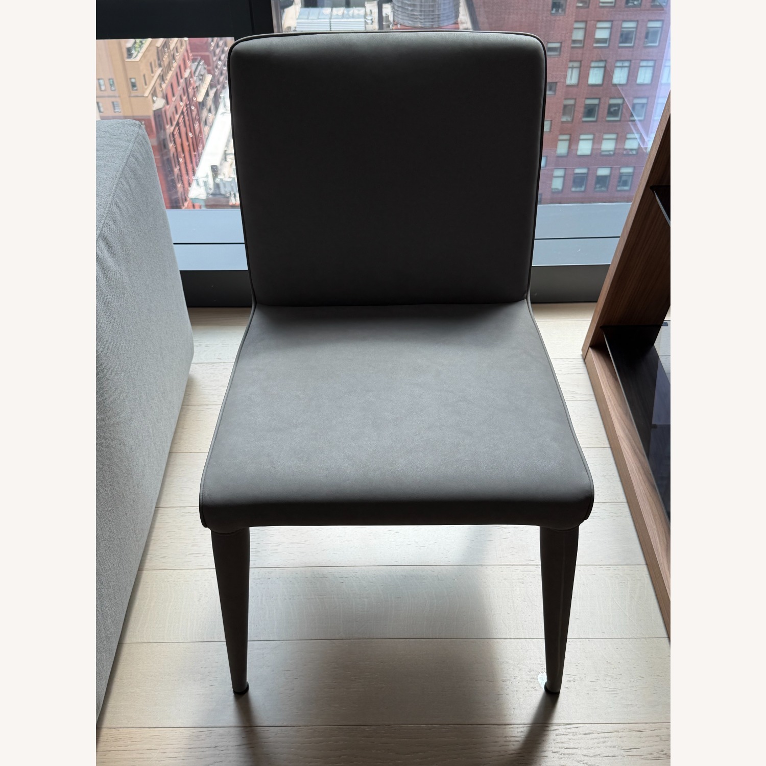 Restoration Hardware Nicola Track Dining Chair - Pewter - image-1