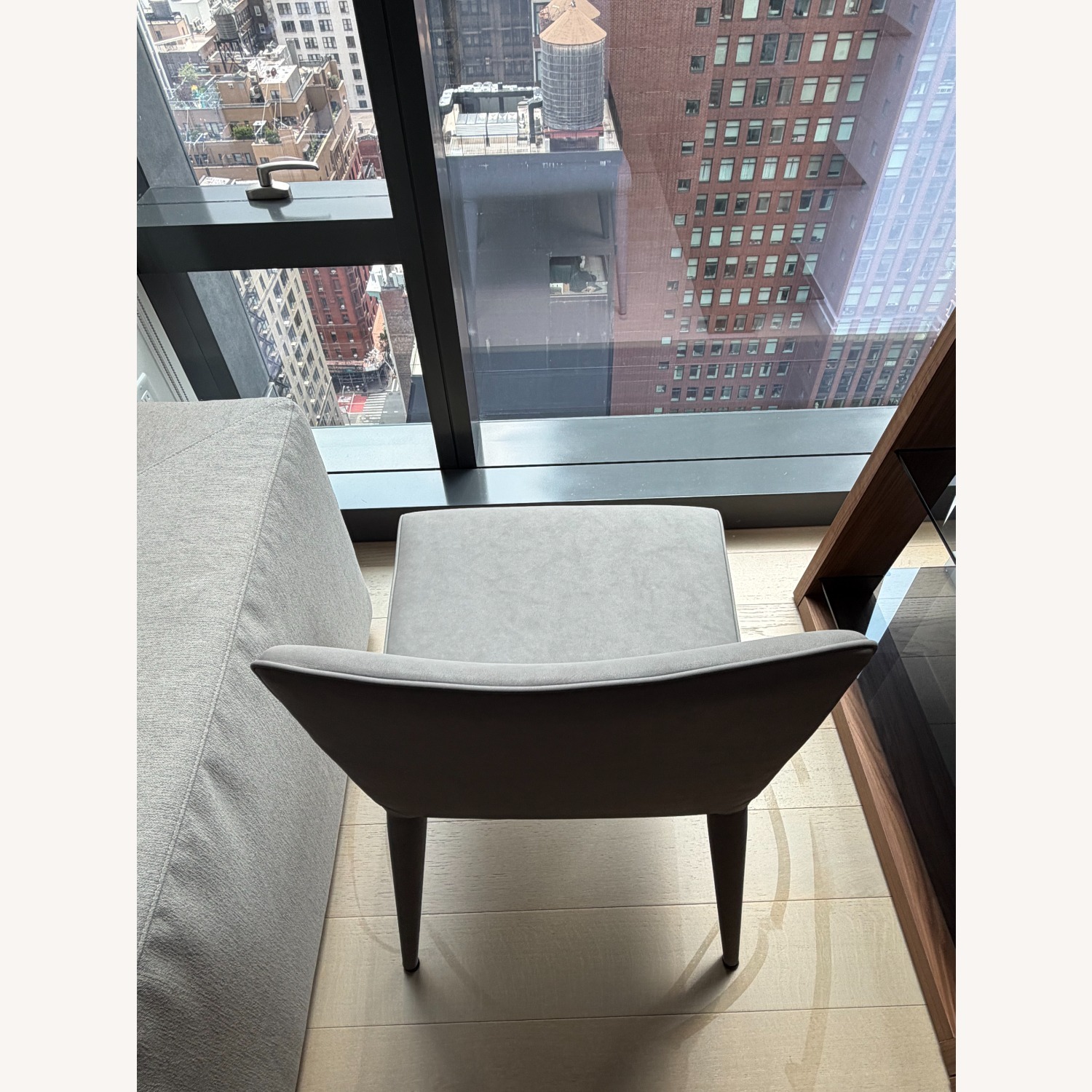 Restoration Hardware Nicola Track Dining Chair - Pewter - image-3