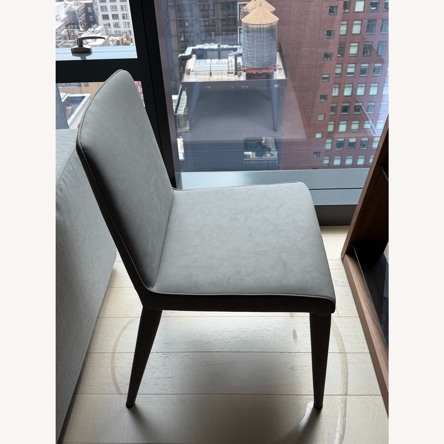 Restoration Hardware Nicola Track Dining Chair - Pewter - image-2