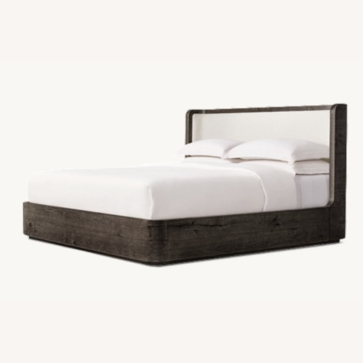 Restoration Hardware Oslo Black Wood Queen Bed - image-4