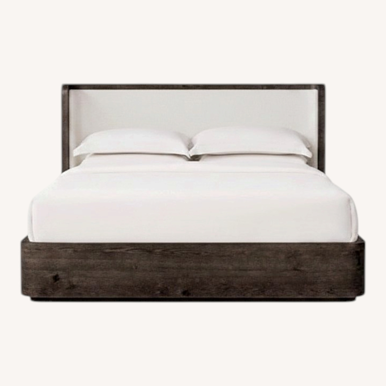 Restoration Hardware Oslo Black Wood Queen Bed - image-0