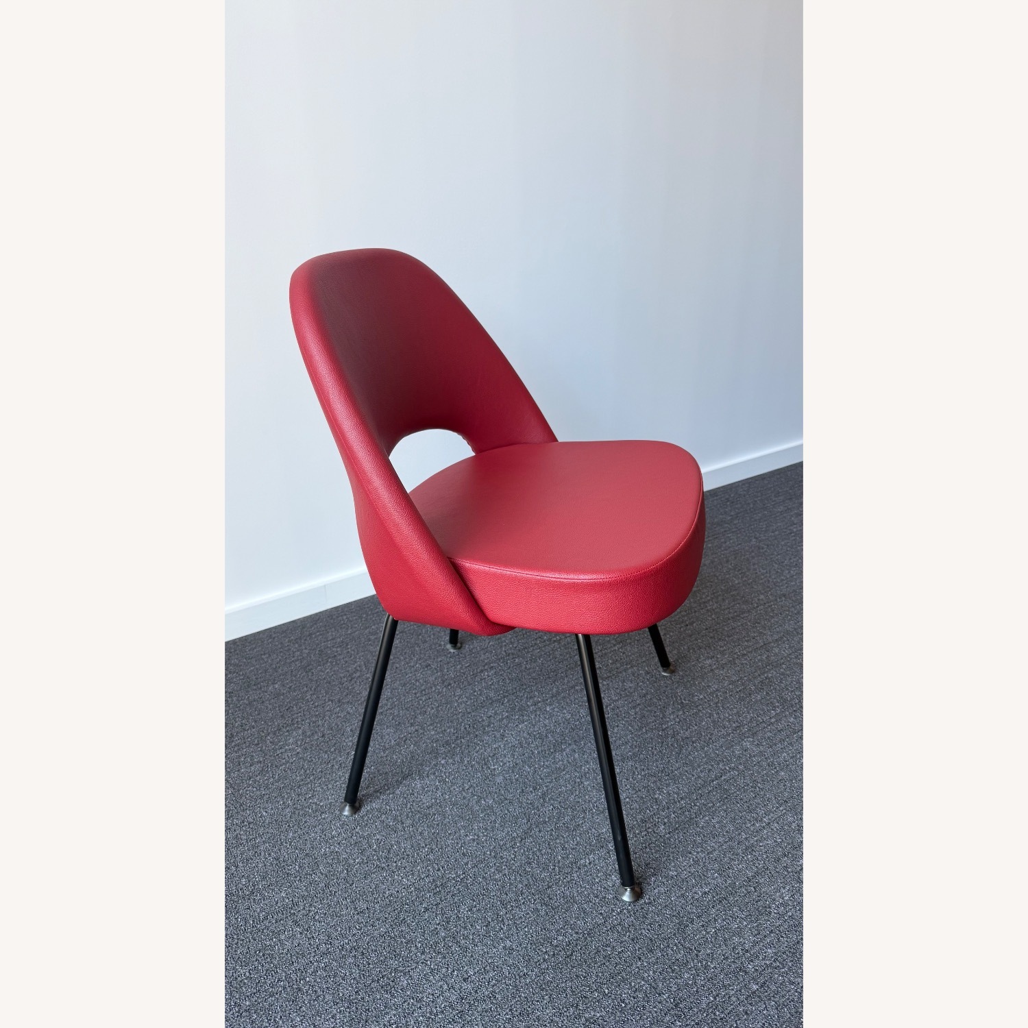 Knoll Saarinen Executive Side Chair - Red Leather - image-3