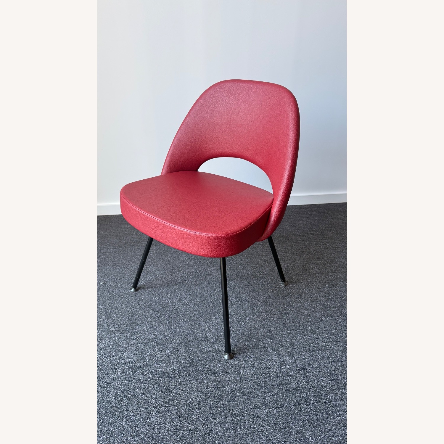 Knoll Saarinen Executive Side Chair - Red Leather - image-2