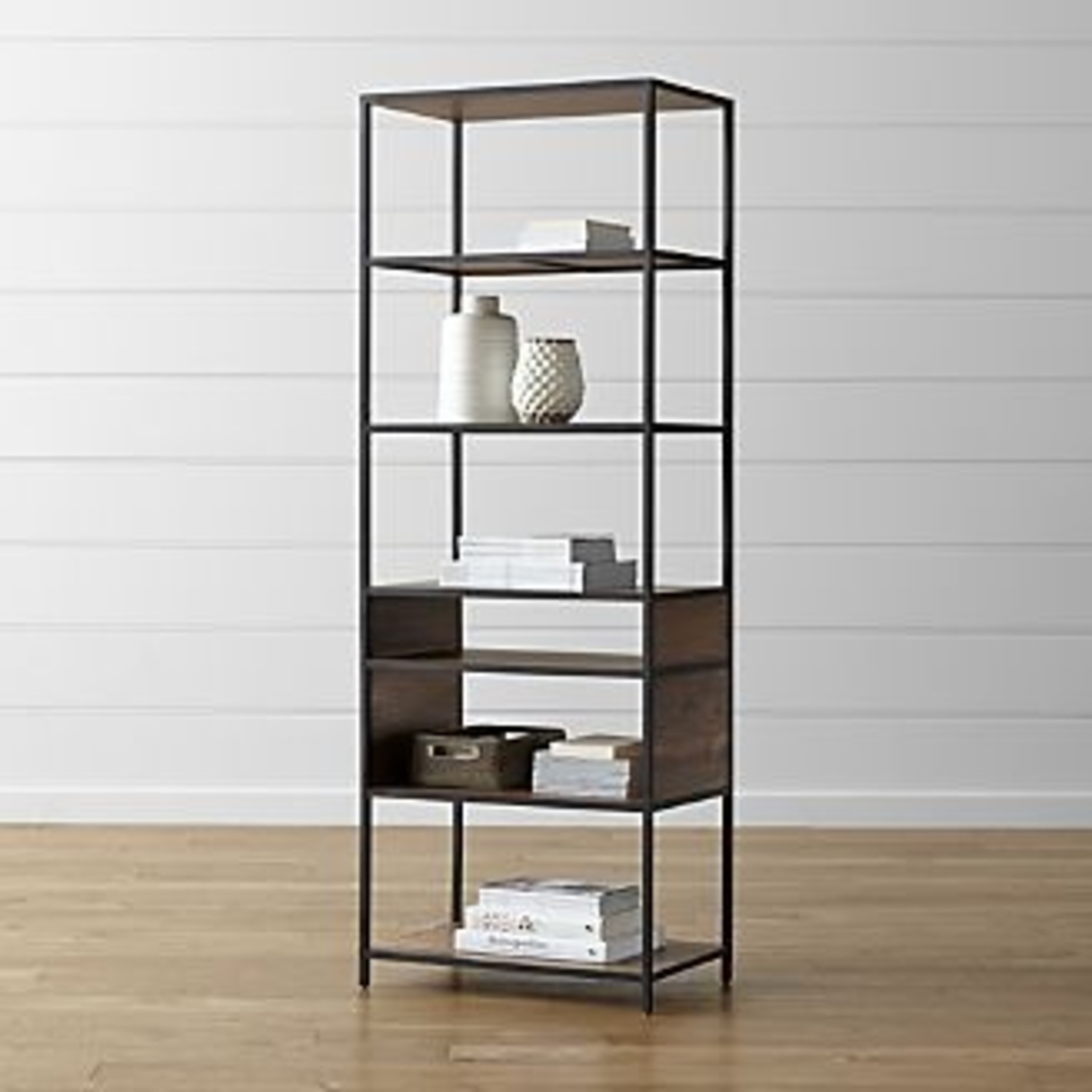 Knox Dark Brown Wood Bookcase - image-8