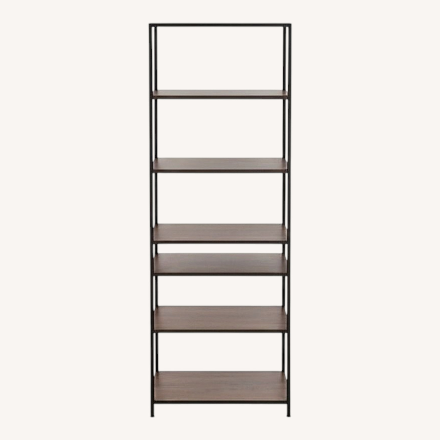 Knox Dark Brown Wood Bookcase - image-0