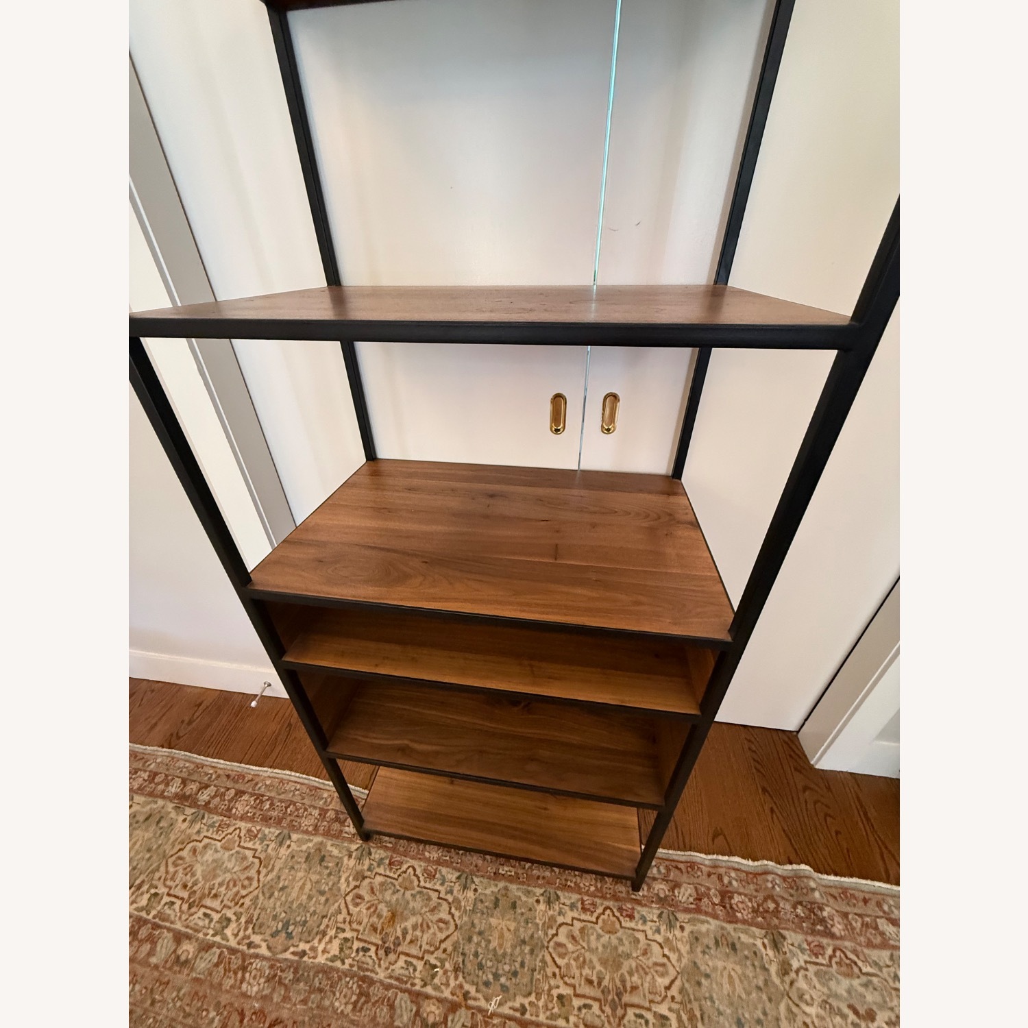 Knox Dark Brown Wood Bookcase - image-1